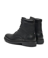 TOMMY HILFIGER HILFIGER OUTDOOR Bottines en cuir &agrave; col rembourr&eacute; noir - Chaussures Homme - 5