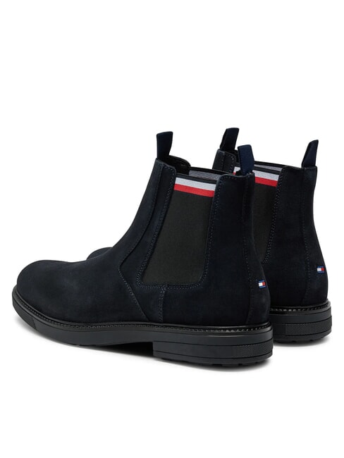 HILFIGER OUTDOOR bottines en daim bleu - Chaussures Homme