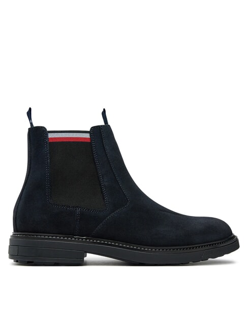HILFIGER OUTDOOR bottines en daim bleu - Chaussures Homme