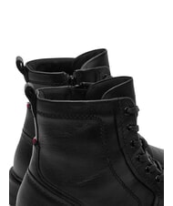 TOMMY HILFIGER HILFIGER COMFORT Bottines en cuir &agrave; lacets avec fermeture &eacute;clair noir - Chaussures Homme - 4