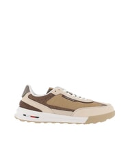TOMMY HILFIGER RETRO RUNNER baskets en cuir et en tissu beige - Chaussures Homme - 2