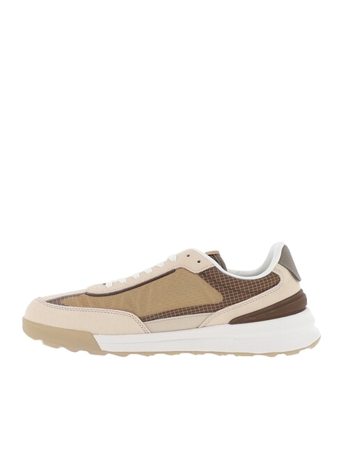 RETRO RUNNER baskets en cuir et en tissu beige - Chaussures Homme