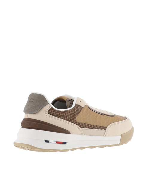 RETRO RUNNER baskets en cuir et en tissu beige - Chaussures Homme