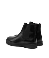 TOMMY HILFIGER HILFIGER ABRASIV WAR Bottines Chelsea en cuir noir - Chaussures Homme - 5