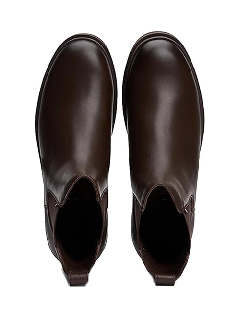 FLEXIBLE HILFIGER Bottines en cuir pour hommes brun - Chaussures Homme