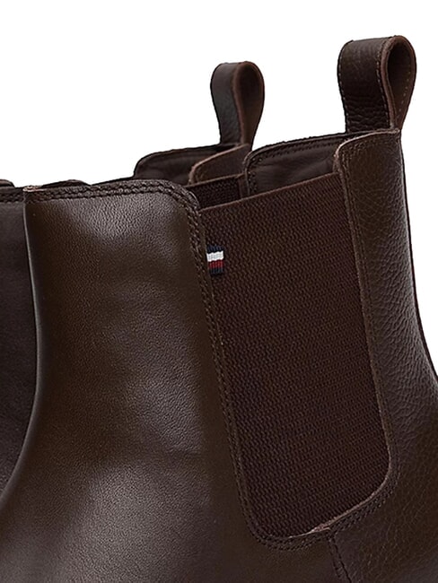 FLEXIBLE HILFIGER Bottines en cuir pour hommes brun - Chaussures Homme