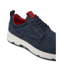 TOMMY HILFIGER HILFIGER NUBUCK MIX baskets en cuir nubuck bleu - Chaussures Homme - 3