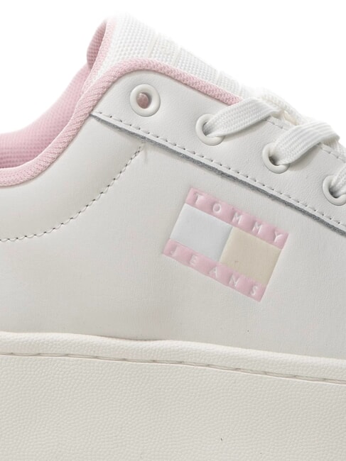 TOMMY JEANS Flatform Baskets hautes rose - Chaussures Femme