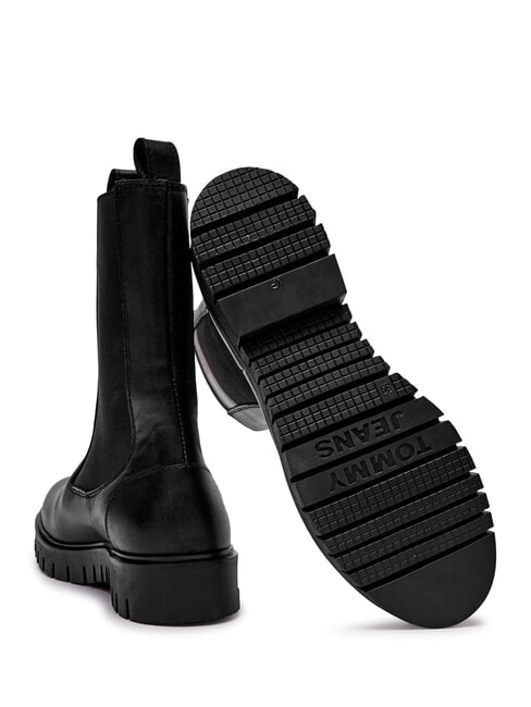 TH JEANS bottines en cuir noir - Chaussures Femme