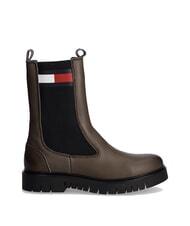 TOMMY HILFIGER TH JEANS bottines en cuir brun - Chaussures Femme - 2