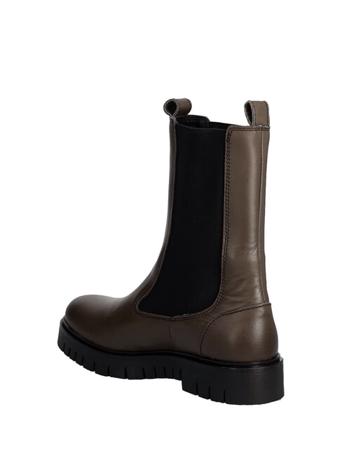 TH JEANS bottines en cuir brun - Chaussures Femme