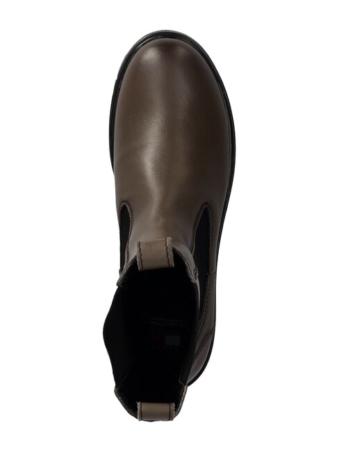 TH JEANS bottines en cuir brun - Chaussures Femme