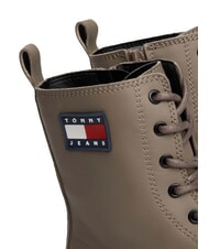 TOMMY HILFIGER TOMMY JEANS Urban Lace Up Bottines en cuir gris - Chaussures Femme - 4