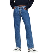 TOMMY HILFIGER TOMMY JEANS Baskets en cuir blanc / argent - Chaussures Femme - 6