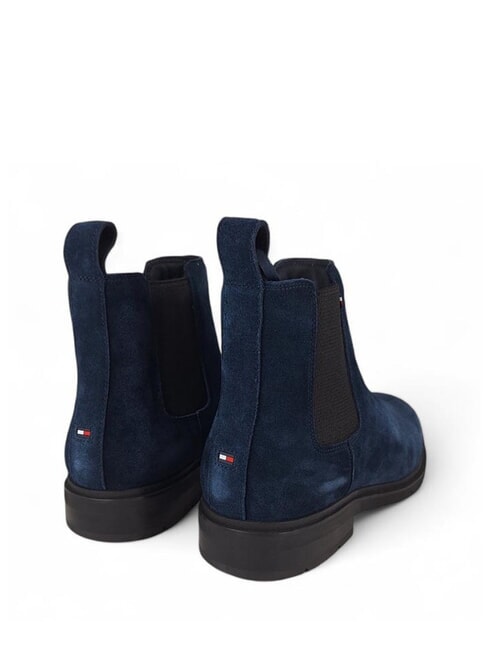 FLEXIBLE HILFIGER bottines en daim bleu - Chaussures Homme