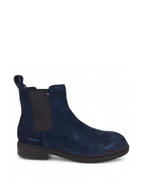 FLEXIBLE HILFIGER bottines en daim bleu - Chaussures Homme