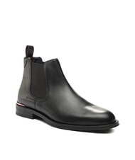 TOMMY HILFIGER CORE RWB HILFIGER bottines en cuir noir - Chaussures Homme - 3