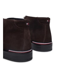TOMMY HILFIGER CORE RWB HILFIGER bottines en daim brun - Chaussures Homme - 4