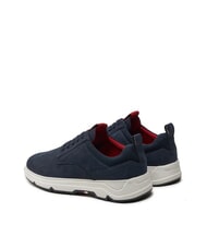 TOMMY HILFIGER HILFIGER NUBUCK MIX baskets en cuir nubuck bleu - Chaussures Homme - 4
