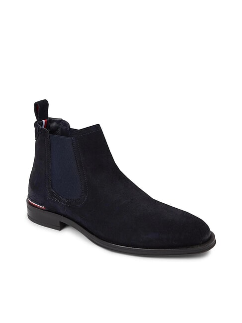 CORE RWB HILFIGER bottines en daim bleu - Chaussures Homme