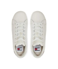 TOMMY HILFIGER TOMMY JEANS Flatform Baskets hautes &eacute;cru - Chaussures Femme - 4