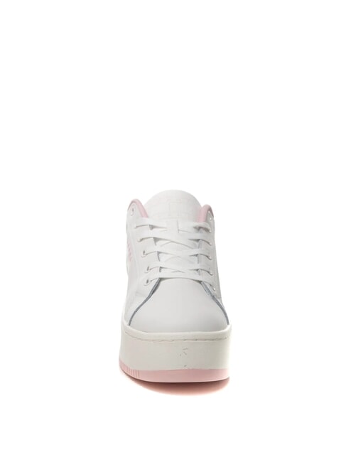 TOMMY JEANS Flatform Baskets hautes rose - Chaussures Femme