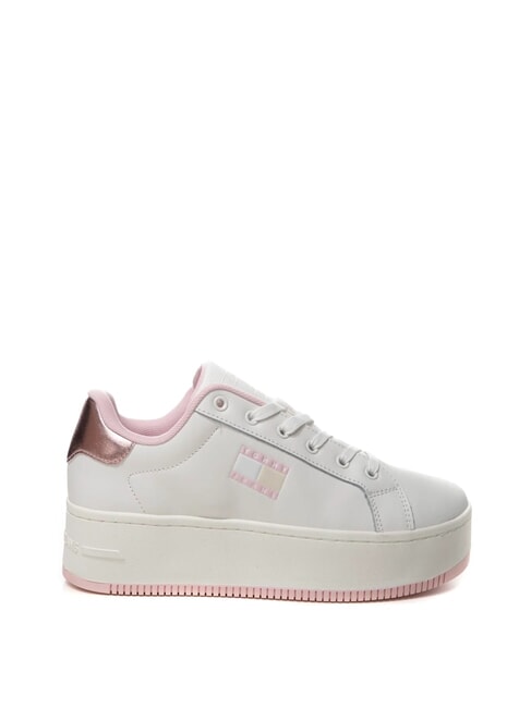 TOMMY JEANS Flatform Baskets hautes rose - Chaussures Femme