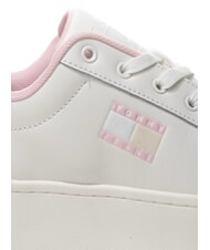 TOMMY HILFIGER TOMMY JEANS Flatform Baskets hautes rose - Chaussures Femme - 6