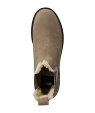 TOMMY HILFIGER TH JEANS bottines en cuir nubuck kaki - Chaussures Femme - 4