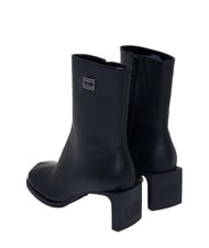 TOMMY HILFIGER THE SOHO Bottines &agrave; bout carr&eacute; et talon noir - Chaussures Femme - 5
