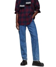 TOMMY HILFIGER TH JEANS Bottines en cuir &agrave; plateforme avec fermeture &eacute;clair noir - Chaussures Femme - 6