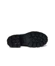 TOMMY HILFIGER TH JEANS Bottines en cuir &agrave; talon moyen noir - Chaussures Femme - 5