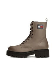 TOMMY HILFIGER TOMMY JEANS Urban Lace Up Bottines en cuir gris - Chaussures Femme - 2