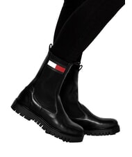 TOMMY HILFIGER TH JEANS bottines en cuir noir - Chaussures Femme - 5