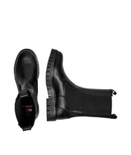TOMMY HILFIGER TH JEANS bottines en cuir noir - Chaussures Femme - 3