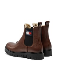 TOMMY HILFIGER TH JEANS bottines en cuir brun - Chaussures Femme - 3