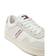 TOMMY HILFIGER THE GREENWICH Baskets en cuir rose - Chaussures Femme - 3