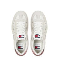 TOMMY HILFIGER THE GREENWICH Baskets en cuir rose - Chaussures Femme - 4