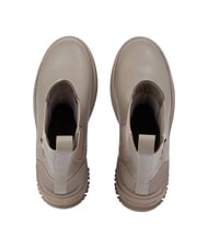 TOMMY HILFIGER TH JEANS  Bottines hautes en cuir gris - Chaussures Femme - 5