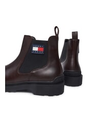 TOMMY HILFIGER TOMMY JEANS CHELSEA LEATHER  Bottines en cuir brun - Chaussures Homme - 3