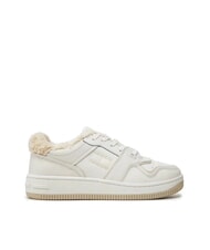 TOMMY HILFIGER TH JEANS Baskets en cuir avec application - Chaussures Femme