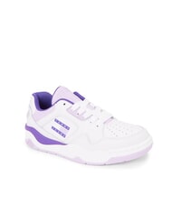 TOMMY HILFIGER TJW NEW BASKET Baskets en cuir violet - Chaussures Femme - 3