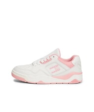 TOMMY HILFIGER TJW NEW BASKET Baskets en cuir rose - Chaussures Femme - 4