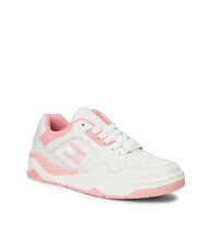 TOMMY HILFIGER TJW NEW BASKET Baskets en cuir rose - Chaussures Femme - 3