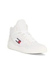 TOMMY HILFIGER TJW NEW BASKET MC Baskets en cuir &eacute;cru - Chaussures Femme - 3
