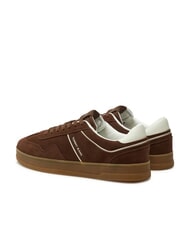 TOMMY HILFIGER THE GREENWICH baskets en cuir su&eacute;d&eacute; brun - Chaussures Homme - 5