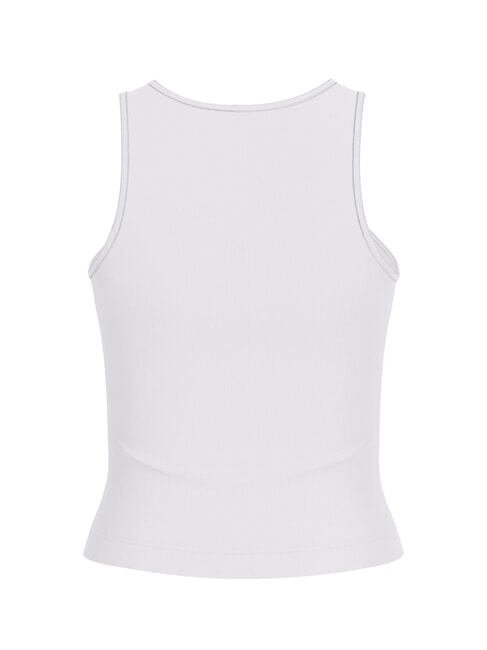 NEW SL ROUND GUENDALINA D&eacute;bardeur &agrave; logo strass&eacute; 4G blanc pur - T-shirt