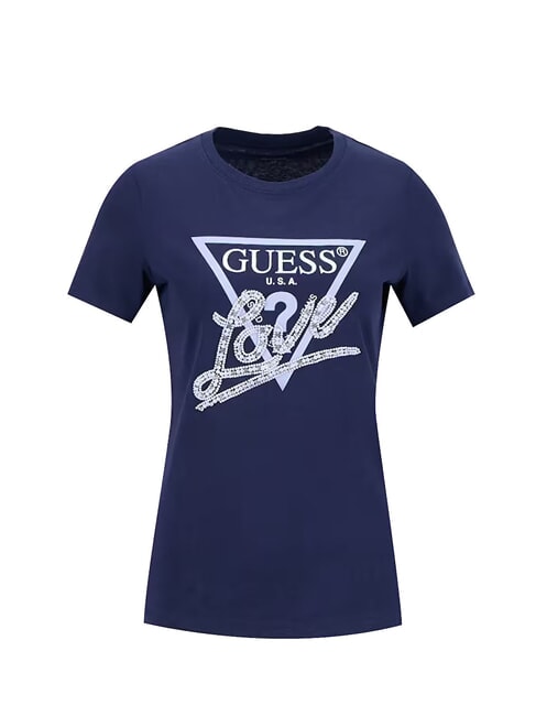 PEARLS LOVE TRIANGLE T-shirt avec imprim&eacute; et applications costume bleu - T-shirt