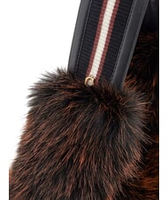 GUESS KATIA sac bandouli&egrave;re marron et noir multicolore - Sacs pour Femme - 3