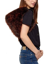 GUESS KATIA sac bandouli&egrave;re marron et noir multicolore - Sacs pour Femme - 5